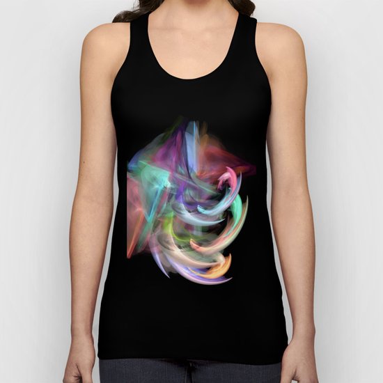 colorful smoke 1 Unisex Tank Top
