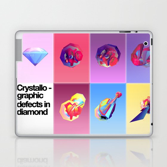 Crystallographic defects in diamond Laptop & iPad Skin