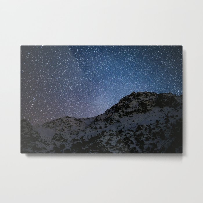 Stars over Grand Atlas mountains, morocco Metal Print