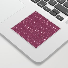 Magenta Terrazzo Seamless Pattern Sticker