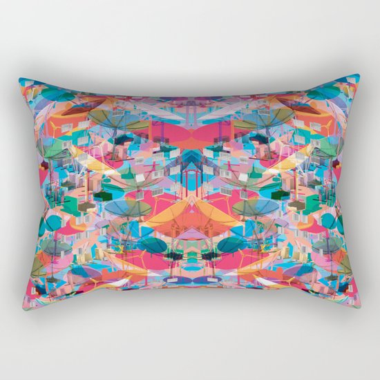 Fragmented Worlds VIII II Rectangular Pillow