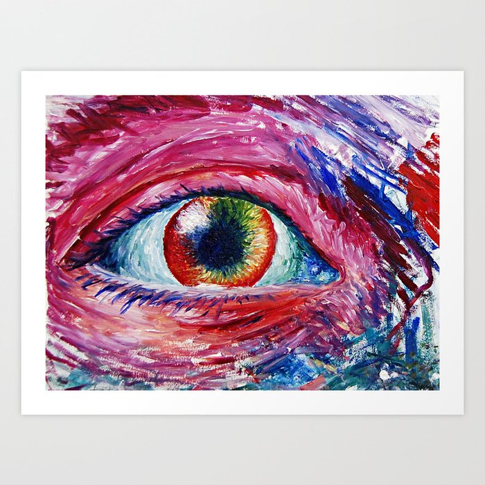 Abstract Eye Art Print