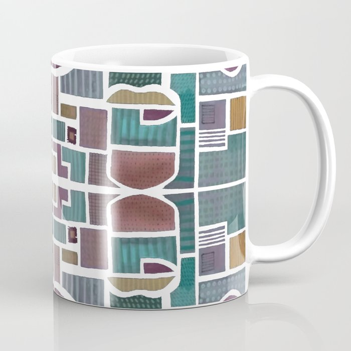 Mosaic Face Coffee Mug