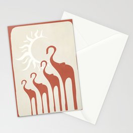 Abstract Elephants 03 Stationery Card