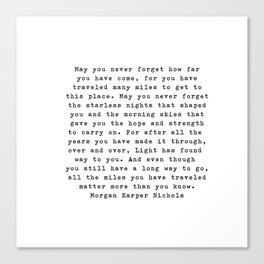 Morgan Harper Nichols | Typewriter Style Quote Canvas Print