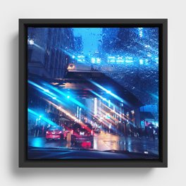 Chicago City Lights Framed Canvas