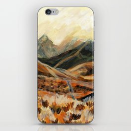 Golden Mountain Landscape iPhone Skin