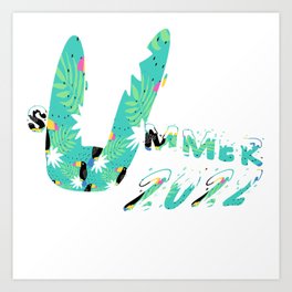 Hello summer Art Print