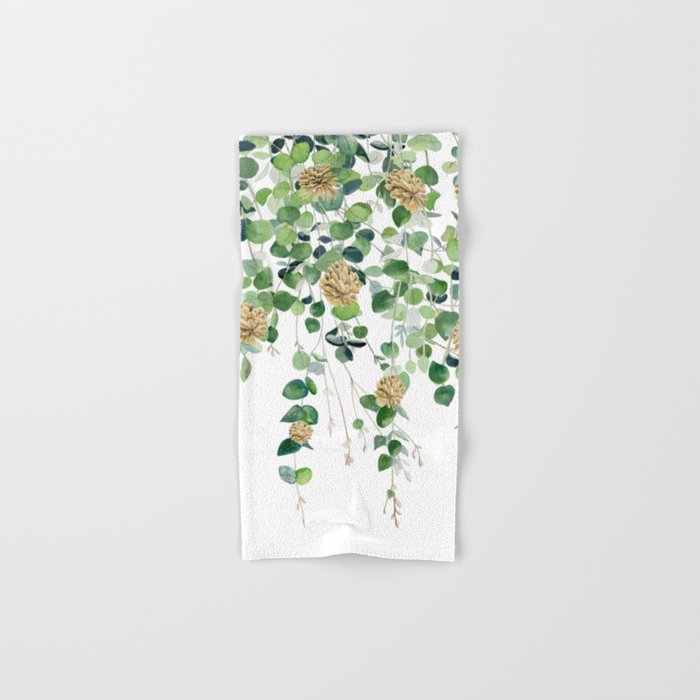 Eucalyptus and Pine Cone Garland  Hand & Bath Towel
