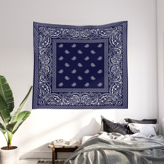 Blue bandana tapestry deals
