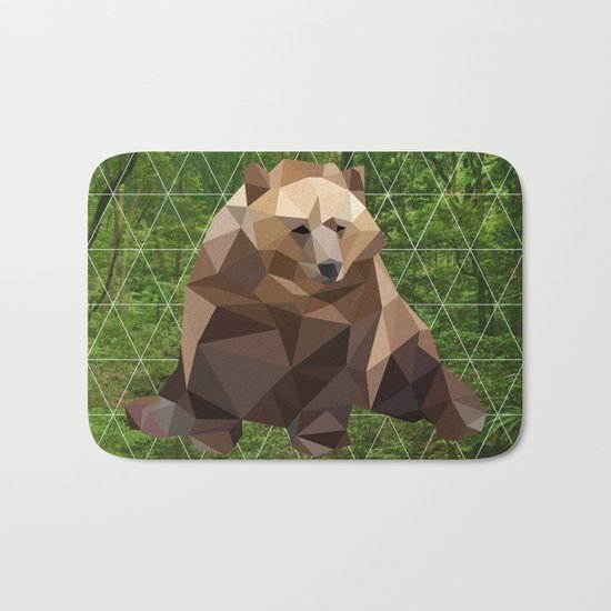 Bear in the woods Bath Mat