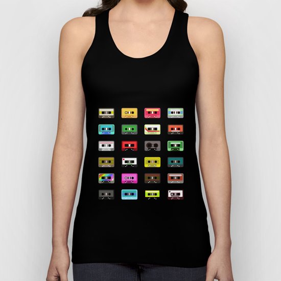 Cassete pattern Unisex Tank Top