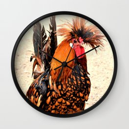 Rooster Photo 136 Wall Clock
