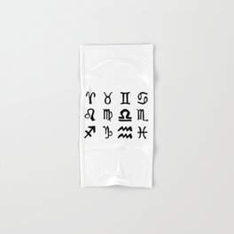 Sun Sign SIlhouettes Hand & Bath Towel