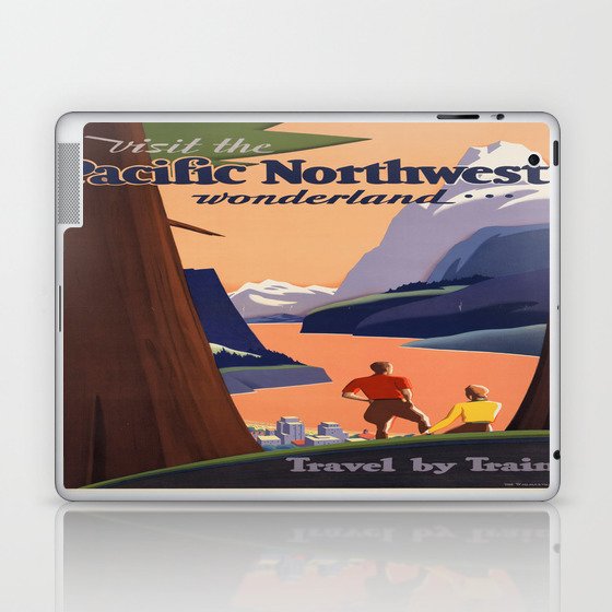 Vintage poster - Pacific Northwest Laptop & iPad Skin