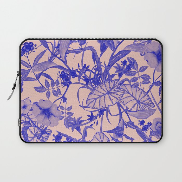 Soft Floral Botanical Pattern Laptop Sleeve