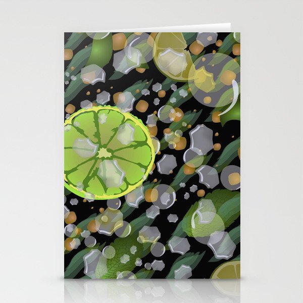 Mojito Pattern Stationery Cards