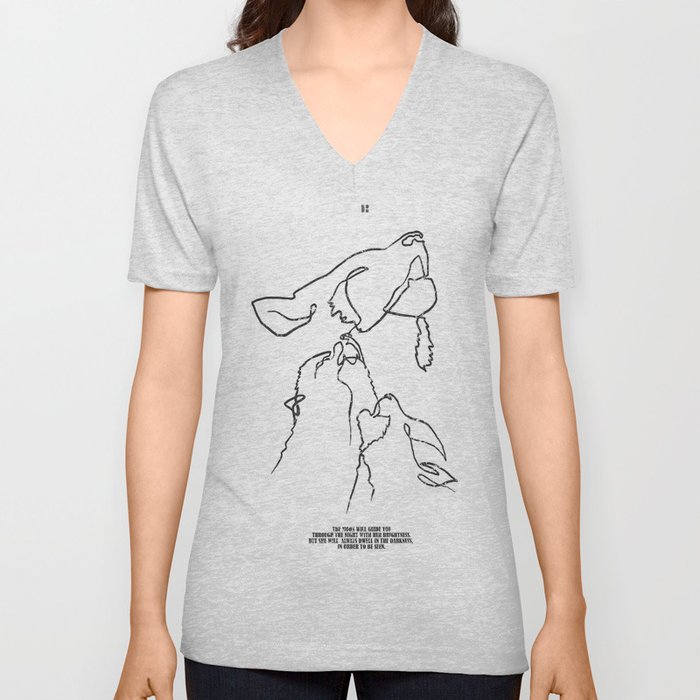 WOLF V Neck T Shirt