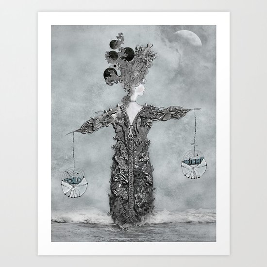 Cold night Art Print