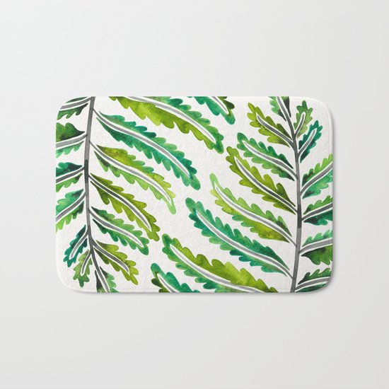 Fern Leaf – Green Palette Bath Mat