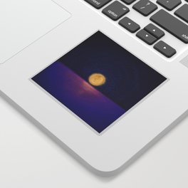 Moon setting Sticker