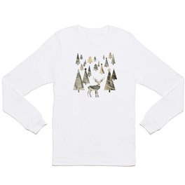 Winter Woods, collage Long Sleeve T-shirt