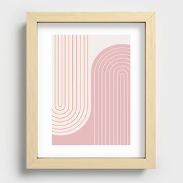 Two Tone Line Curvature XIX Recessed Framed Print
