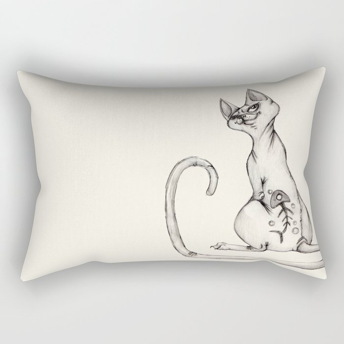 Cats with Tats v.1 Rectangular Pillow