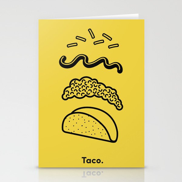 Taco Puzzle  Stationery Cards