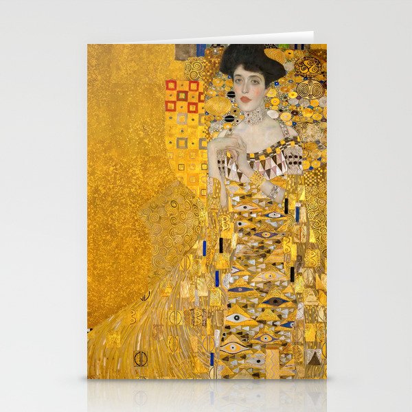 Gustav Klimt - Portrait of Adel Bloch-Bauer I Stationery Cards