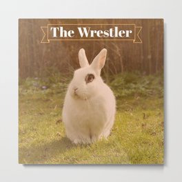 The Wrestler Metal Print | Digital, Thewrestler, Illustration, Typography, Movies & TV, Graphicdesign, Bunny, Movie, Pop Art, Ramjam 