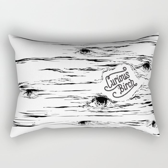 Curious Birch Rectangular Pillow