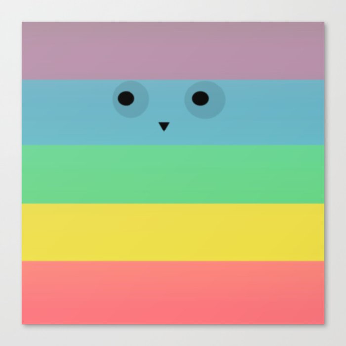 Rainbow Owl Canvas Print