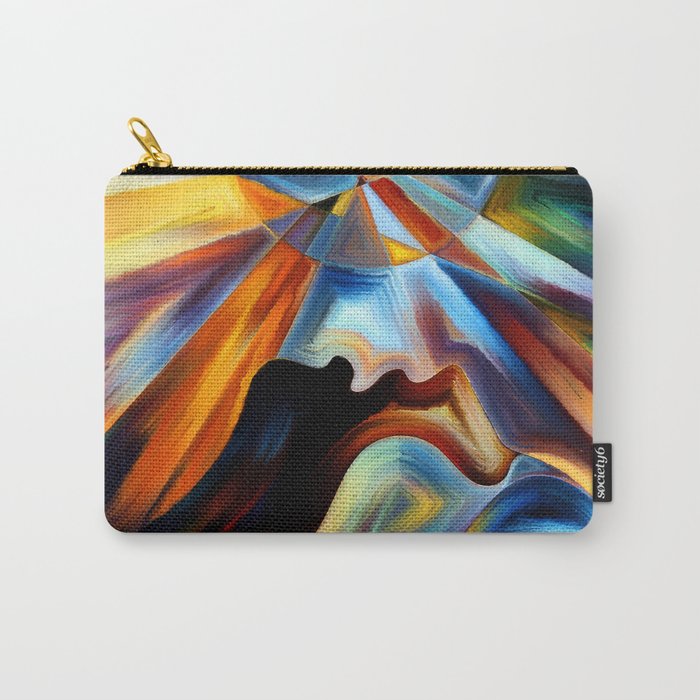 Sculpting Emotions: Abstract Fine Art Paintings for Captivating Wall Art Experiences Carry-All Pouch