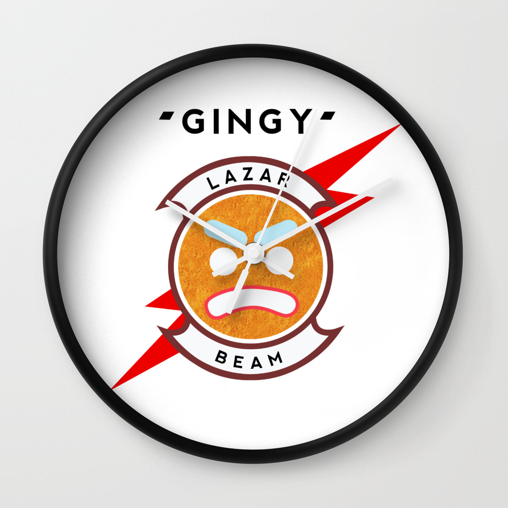 Gingy Lazarbeam Wall Clock By Pickledjo Society6