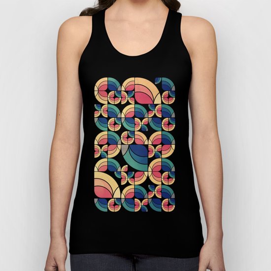 Vintage Garden Pattern v.3 Unisex Tank Top
