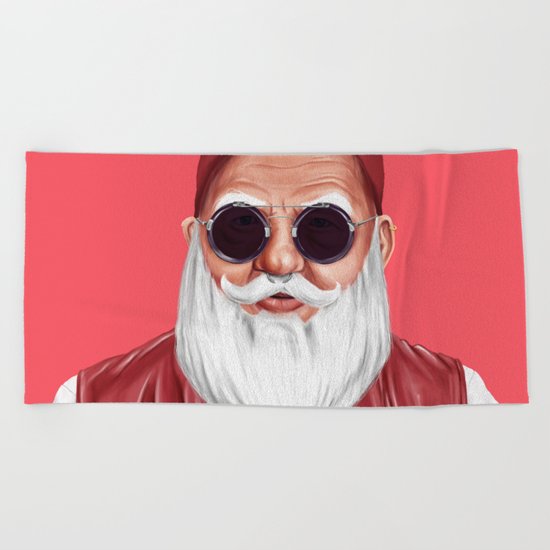 Hipstory - Santa Claus Beach Towel