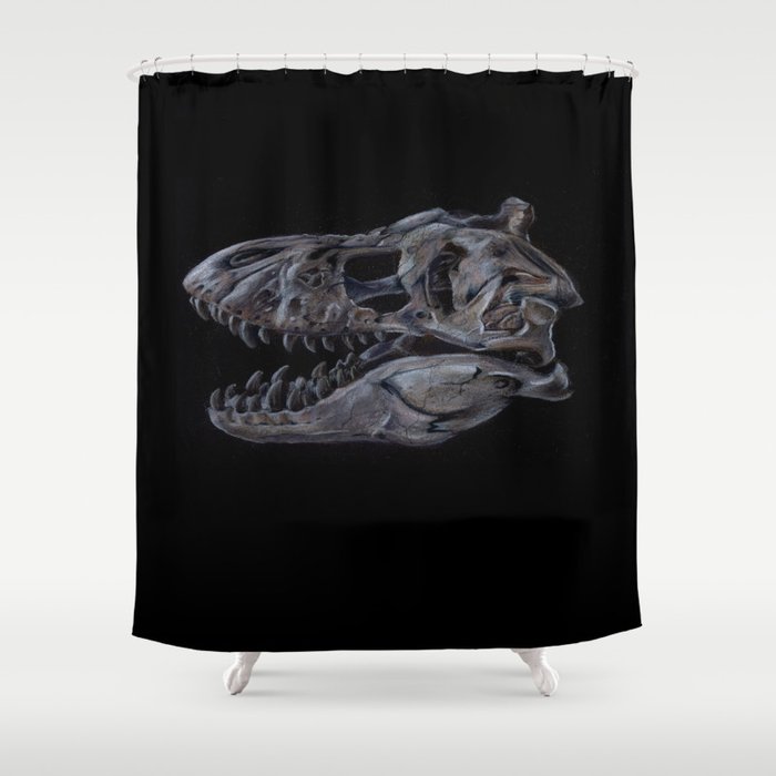 Tyrannosaurus Rex Skull Study Shower Curtain
