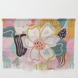 Abstract Flowers Wall Hanging