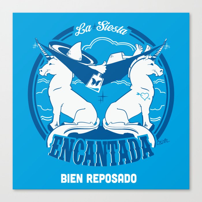 La Siesta Encantada, Bien Reposado • The Best Tequila TShirt! Canvas Print