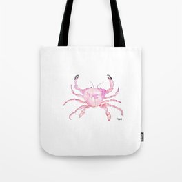 Crab - étrille petit crabe violet rose Tote Bag