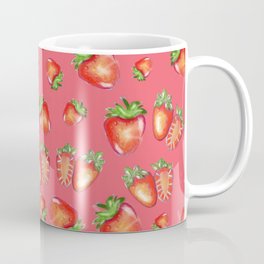 Strawberies pink pattern Coffee Mug