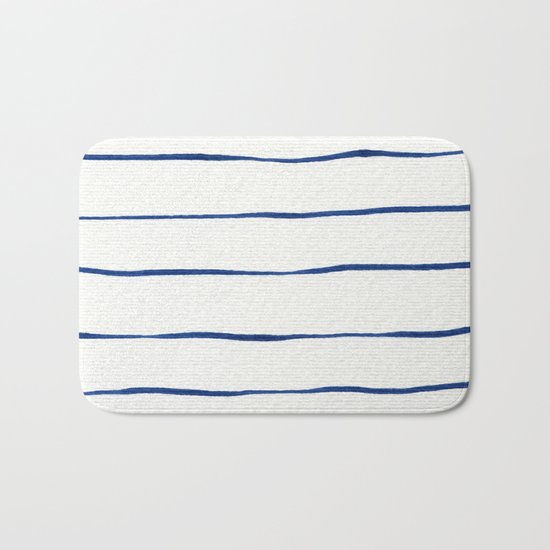 Blue Stripes Bath Mat