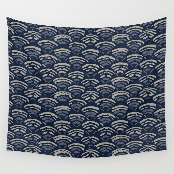 Pug Wave Japan Wall Tapestry