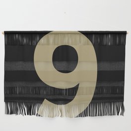 Number 9 (Sand & Black) Wall Hanging