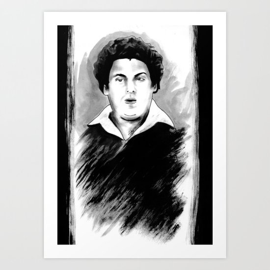 DARK COMEDIANS: Jonah Hill Art Print