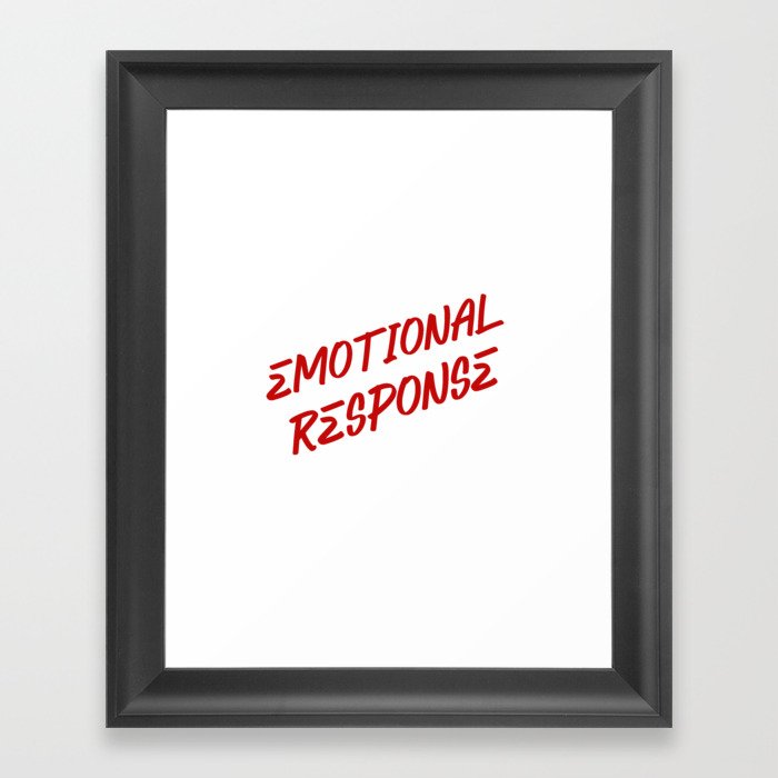 Emotional Response Framed Art Print