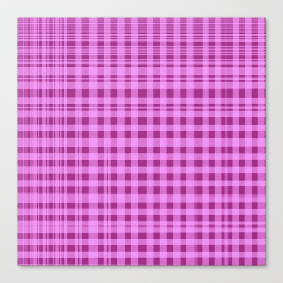 Purple Checkers. Canvas Print