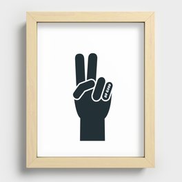 Peace Sign, Do Good B&W Recessed Framed Print