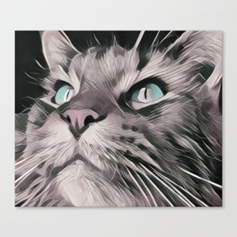 cat portrait Canvas Print